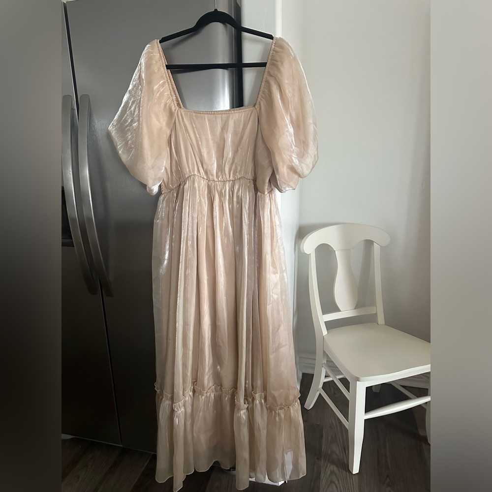One Loved Babe, Different Life Dress, Champagne, 1xl